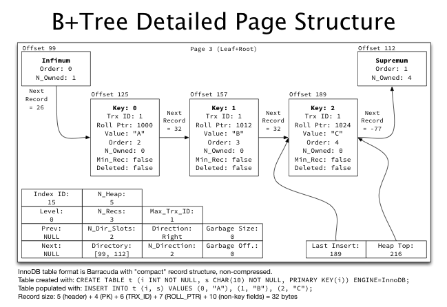 B+Tree detailed page